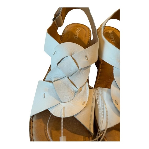 BORN Women's Nina Slingback Sandal, White, Size Womens 10M NEW - Picture 11 of 13